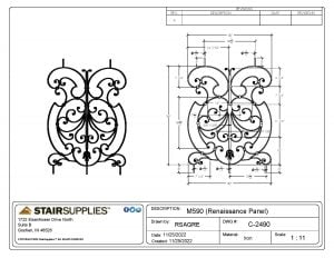 2490 Renaissance Panel - StairSupplies™