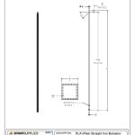 2555 Plain Straight Iron Baluster - StairSupplies™