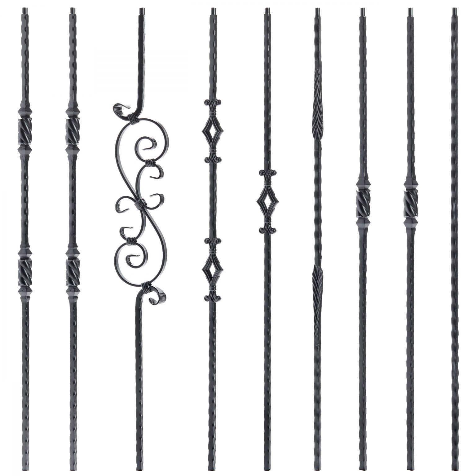 Wrought Iron Balusters Metal Spindles Iron Stair Railing   SS CoffmanBalusters 4 1536x1536 