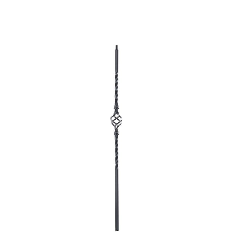 2652 Knee Wall Single Basket Iron Baluster - StairSupplies™